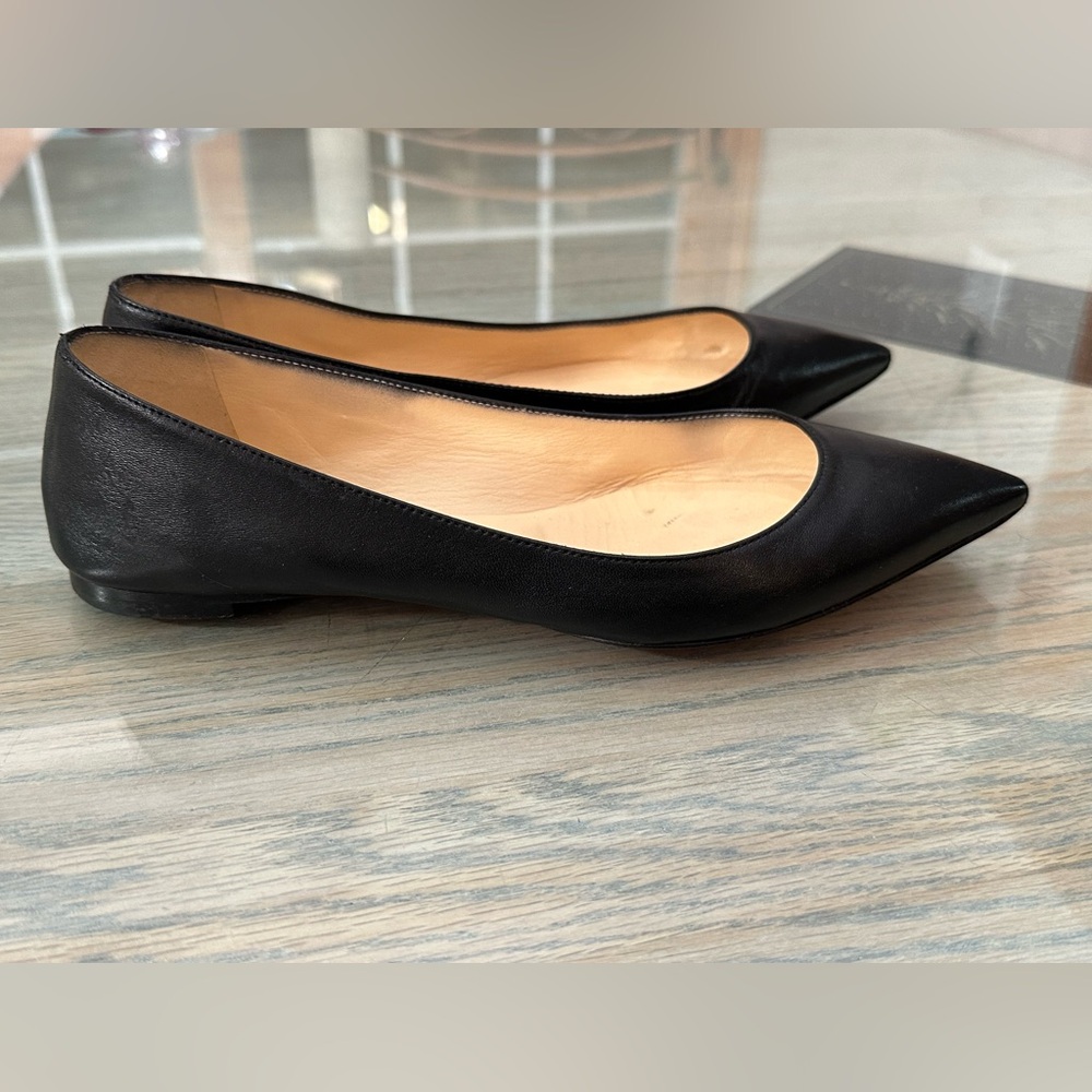 Christian Louboutin Black Pointed Flats - Picture 6 of 14